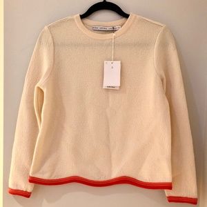 NWT & Other Stories Wool Sweater w/ Pink Scallop